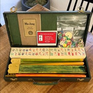 Vintage Crisloid Ma-Jong Set Game